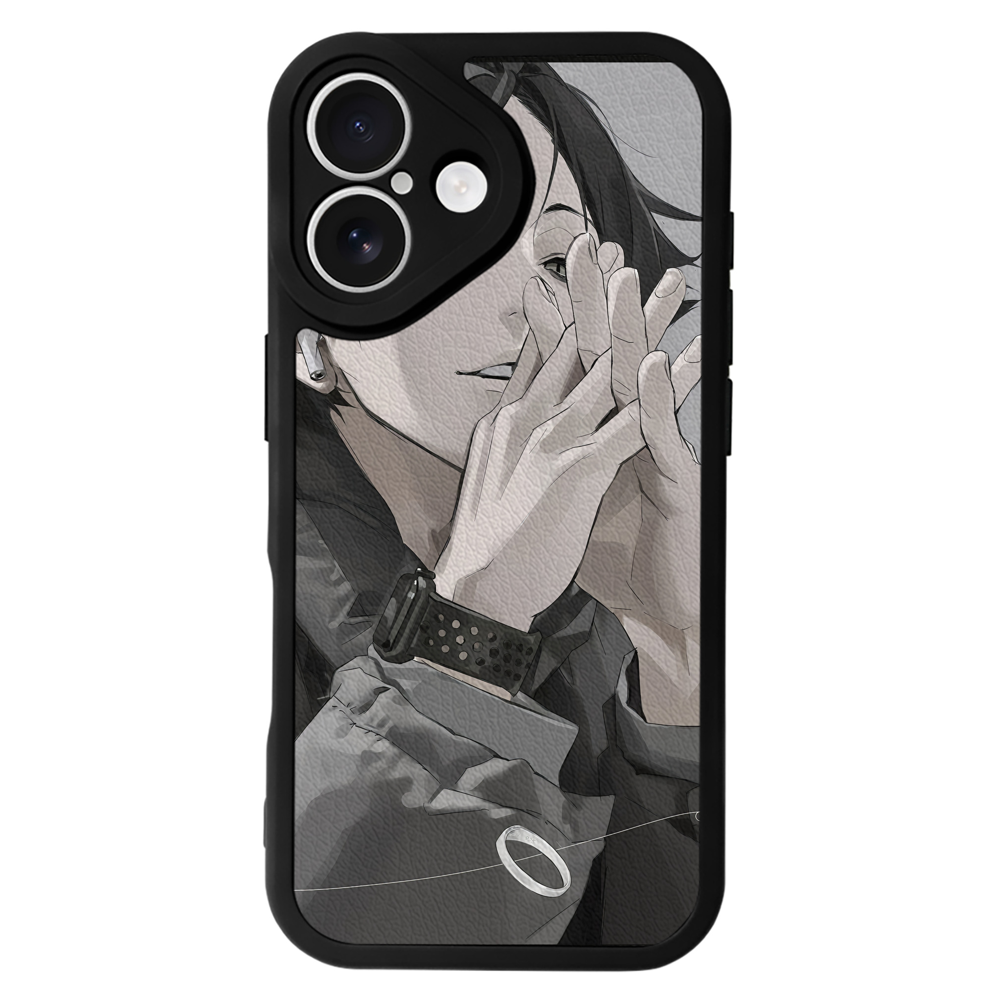 （画像用） ハイキュー!! Haikyu!! 【iPhone 16シリーズ対応】シリコンスマホケース（レザー調） 材質：シリコン